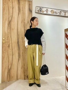 「mici（ミチ）のアイテム」を使った、ROSE BUD STAFFさん（レディース・159cm）の春コーディネート