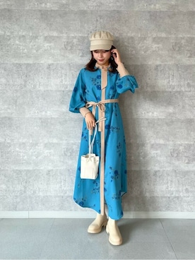 「アイテム（キャスケット）」を使った、ROSE BUD STAFFさん（レディース・158cm）の春コーディネート