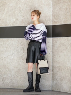 「mici（ミチ）のアイテム」を使った、ROSE BUD STAFFさん（レディース・167cm）の春コーディネート