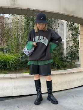 「STILMODA（スティルモーダ）のアイテム」を使った、ROSE BUD STAFFさん（レディース・157cm）の春コーディネート