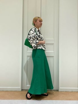 「LAPUIS（ラピュイ）のアイテム」を使った、ROSE BUD STAFFさん（レディース・162cm）の春コーディネート