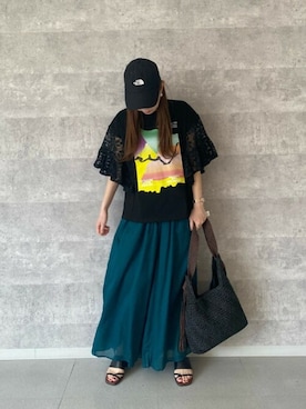 「piu comoda（ピュコモダ）のアイテム」を使った、ROSE BUD STAFFさん（レディース・163cm）の夏コーディネート