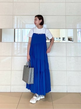 「アイテム（トートバッグ、シルバー系）」を使った、ROSE BUD STAFFさん（レディース・160cm）の夏コーディネート