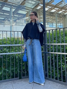 「アイテム（バレエシューズ）」を使った、ROSE BUD STAFFさん（レディース・165cm）の秋コーディネート