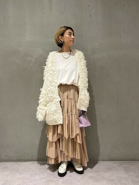 「CASA FLINE（カーサフライン）のアイテム」を使った、ROSE BUD STAFFさん（レディース・165cm）の秋コーディネート