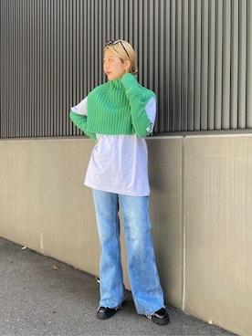 「mici（ミチ）のアイテム」を使った、ROSE BUD STAFFさん（レディース・162cm）の秋コーディネート