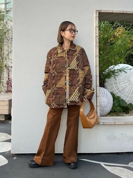 「mag.by c（マグバイシー）のアイテム（ジャケット/アウター）」を使った、ROSE BUD STAFFさん（レディース・152cm）の冬コーディネート
