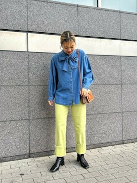 「SOMETHING（サムシング）のアイテム（トップス）」を使った、ROSE BUD STAFFさん（レディース・160cm）の冬コーディネート