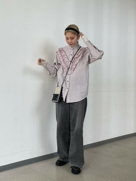 「CREOLME（クレオルム）のアイテム」を使った、ROSE BUD STAFFさん（レディース・158cm）の春コーディネート