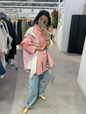 「mici（ミチ）のアイテム」を使った、ROSE BUD STAFFさん（レディース・162cm）の春コーディネート