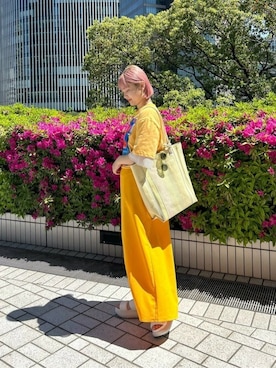 「OKIRAKU（オキラク）のアイテム」を使った、ROSE BUD STAFFさん（レディース・160cm）の春コーディネート