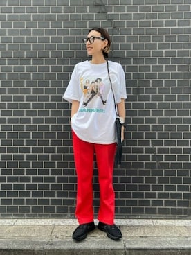 「アイテム（バレッタ/ヘアクリップ）」を使った、ROSE BUD STAFFさん（レディース・165cm）の夏コーディネート