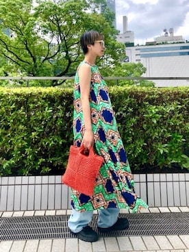 「mici（ミチ）のアイテム」を使った、ROSE BUD STAFFさん（レディース・166cm）の夏コーディネート