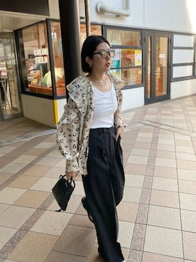 「フリルトップス」｜ROSE BUD STAFFさん（レディース・162cm）の夏コーディネート