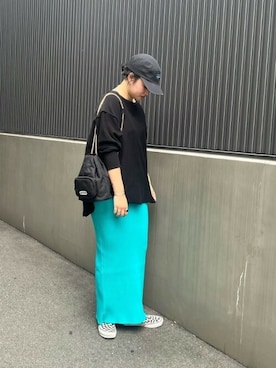 「アイテム（Tシャツ/カットソー、ブラック系）」を使った、ROSE BUD STAFFさん（レディース・166cm）の秋コーディネート