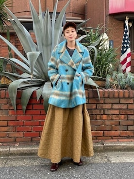 「アイテム（その他アウター、ブルー系）」を使った、ROSE BUD STAFFさん（レディース・160cm）の秋コーディネート