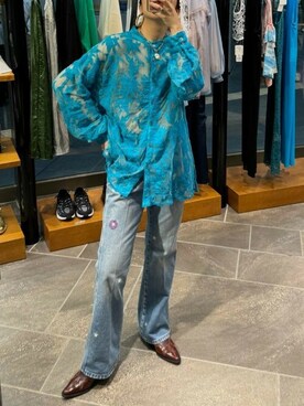 「piu comoda（ピュコモダ）のアイテム」を使った、ROSE BUD STAFFさん（レディース・162cm）の春コーディネート