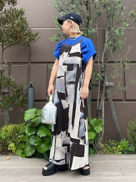 「ROSE BUD（ローズバッド）のアイテム（帽子）」を使った、ROSE BUD STAFFさん（レディース・157cm）の春コーディネート