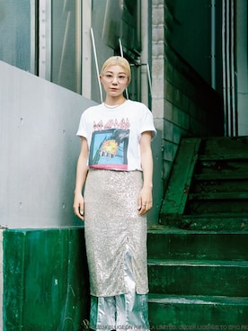 「GOOD ROCK SPEED（グッドロックスピード）のアイテム」を使った、ROSE BUD STAFFさん（レディース・161cm）の夏コーディネート