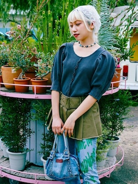 「mici（ミチ）のアイテム」を使った、ROSE BUD STAFFさん（レディース・156cm）の夏コーディネート