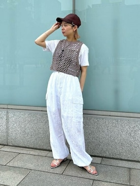 「GOOD ROCK SPEED（グッドロックスピード）のアイテム」を使った、ROSE BUD STAFFさん（レディース・154cm）の夏コーディネート