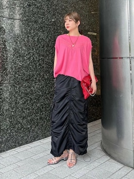 「LAURA DI MAGGIO（ローラディマッジオ）のアイテム」を使った、ROSE BUD STAFFさん（レディース・163cm）の夏コーディネート