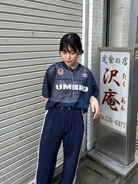 UMBRO×ROSE BUD)<ROSE BUD限定>ハーフスリーブメッシュゲーム
