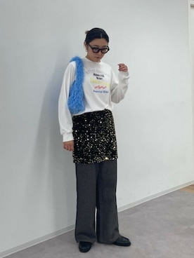 「CREOLME（クレオルム）のアイテム」を使った、ROSE BUD STAFFさん（レディース・165cm）の秋コーディネート