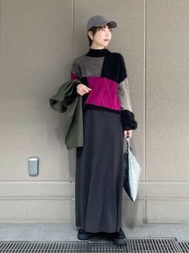 「LAURA DI MAGGIO（ローラディマッジオ）のアイテム」を使った、ROSE BUD STAFFさん（レディース・157cm）の秋コーディネート
