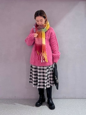 「LAURA DI MAGGIO（ローラディマッジオ）のアイテム」を使った、ROSE BUD STAFFさん（レディース・157cm）の冬コーディネート