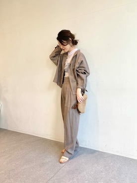 「a point（アポワン）のアイテム」を使った、wg_sato(Whim Gazette AOYAMA)さん（レディース・156cm）の春コーディネート