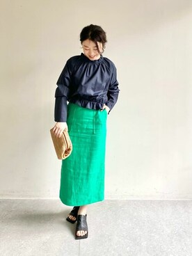 「a point（アポワン）のアイテム」を使った、wg_sato(Whim Gazette AOYAMA)さん（レディース・156cm）の春コーディネート