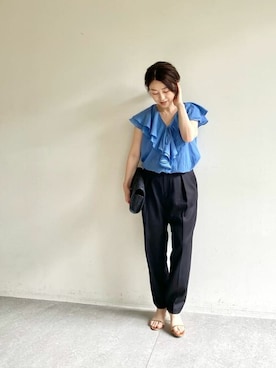 「a point（アポワン）のアイテム」を使った、wg_sato(Whim Gazette AOYAMA)さん（レディース・156cm）の春コーディネート