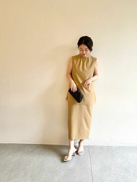 「a point（アポワン）のアイテム」を使った、wg_sato(Whim Gazette AOYAMA)さん（レディース・156cm）の春コーディネート