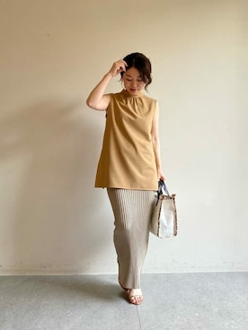 「SASKIA DIEZ（サスキアディッツ）のアイテム（アクセサリー）」を使った、wg_sato(Whim Gazette AOYAMA)さん（レディース・156cm）の春コーディネート