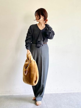 「a point（アポワン）のアイテム」を使った、wg_sato(Whim Gazette AOYAMA)さん（レディース・156cm）の夏コーディネート