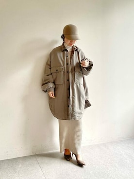 「Whim Gazette（ウィムガゼット）のアイテム（ブルゾン）」を使った、wg_sato(Whim Gazette AOYAMA)さん（レディース・156cm）の夏コーディネート