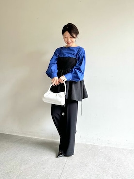 「スリットシャツ」｜wg_sato(Whim Gazette AOYAMA)さん（レディース・156cm）の秋コーディネート