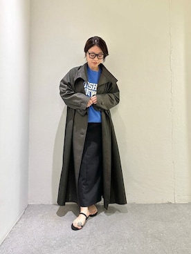「Whim Gazette（ウィムガゼット）のアイテム（スリッポン）」を使った、wg_sato(Whim Gazette AOYAMA)さん（レディース・156cm）の冬コーディネート