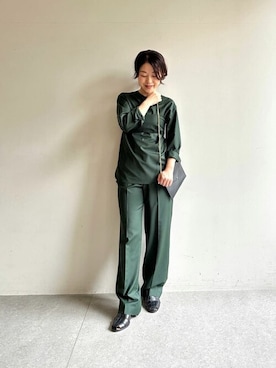 「Whim Gazette（ウィムガゼット）のアイテム（その他トップス）」を使った、wg_sato(Whim Gazette AOYAMA)さん（レディース・156cm）の冬コーディネート