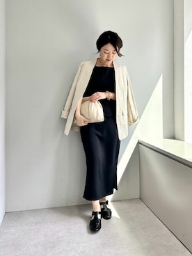「Luca Grossi（ルーカグロッシ）のアイテム（サンダル）」を使った、wg_sato(Whim Gazette AOYAMA)さん（レディース・156cm）の春コーディネート