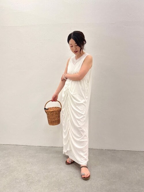 ウィムガゼット【THE PAUSE】レイヤードシャーリングワンピース Whim Gazette(ウィム ガゼット)の【THE PAUSE】レイヤード