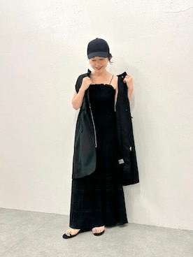 「Whim Gazette（ウィムガゼット）のアイテム（帽子）」を使った、wg_sato(Whim Gazette AOYAMA)さん（レディース・156cm）の春コーディネート