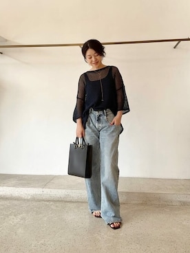 「ラリエット」｜wg_sato(Whim Gazette AOYAMA)さん（レディース・156cm）の夏コーディネート