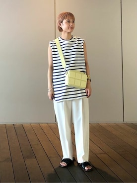 「MAURO de BARI（マウロディバリ）のアイテム」を使った、NANO universeさん（レディース・148cm）の夏コーディネート