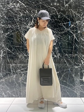 「upperhights（アッパーハイツ）のアイテム」を使った、NANO universeさん（レディース・153cm）の夏コーディネート