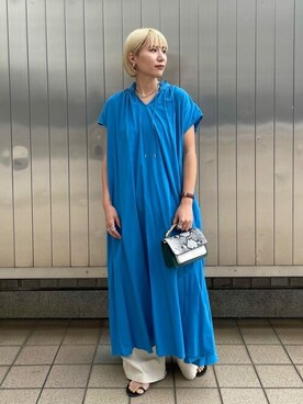 「HVISK（ヴィスク）のアイテム」を使った、NANO universeさん（レディース・164cm）の夏コーディネート