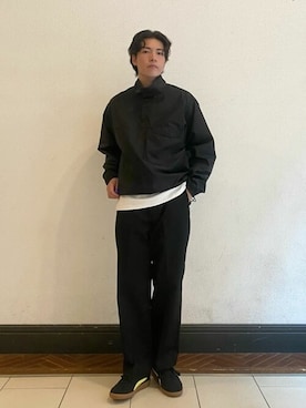 「Dickies（ディッキーズ）のアイテム（その他パンツ）」を使った、NANO universeさん（メンズ・174cm）の秋コーディネート