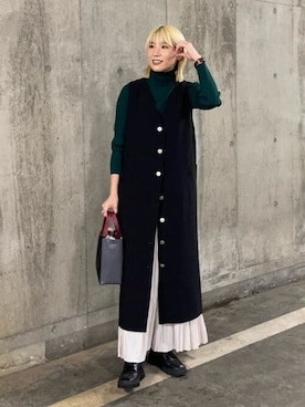 「JVAM（ジェーヴィエーエム）のアイテム」を使った、NANO universeさん（レディース・164cm）の冬コーディネート