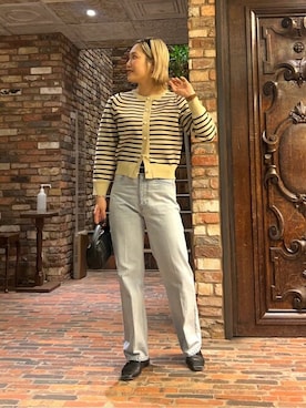 「アイテム（キャミソール）」を使った、NANO universeさん（レディース・166cm）の春コーディネート